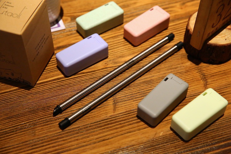 outdoors stainless steel straw