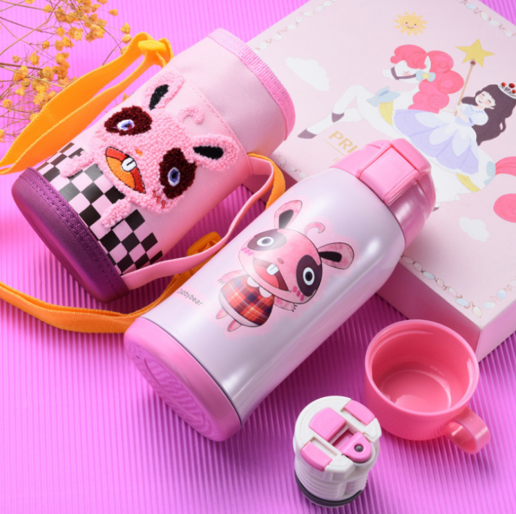 Stainless Steel Water Bottle with Straw