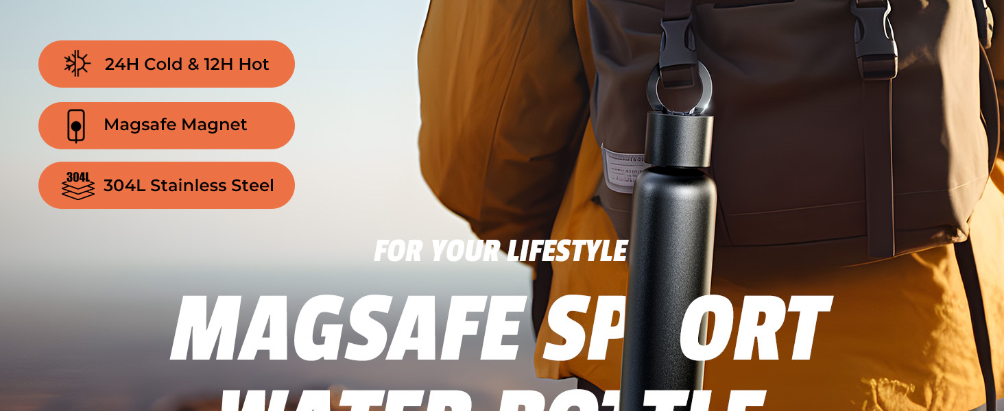 Magsafe water bottle with phone holder Magsafe water bottle with phone holder