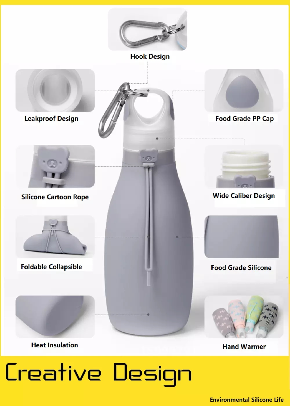 Foldable Collapse Water Bottle