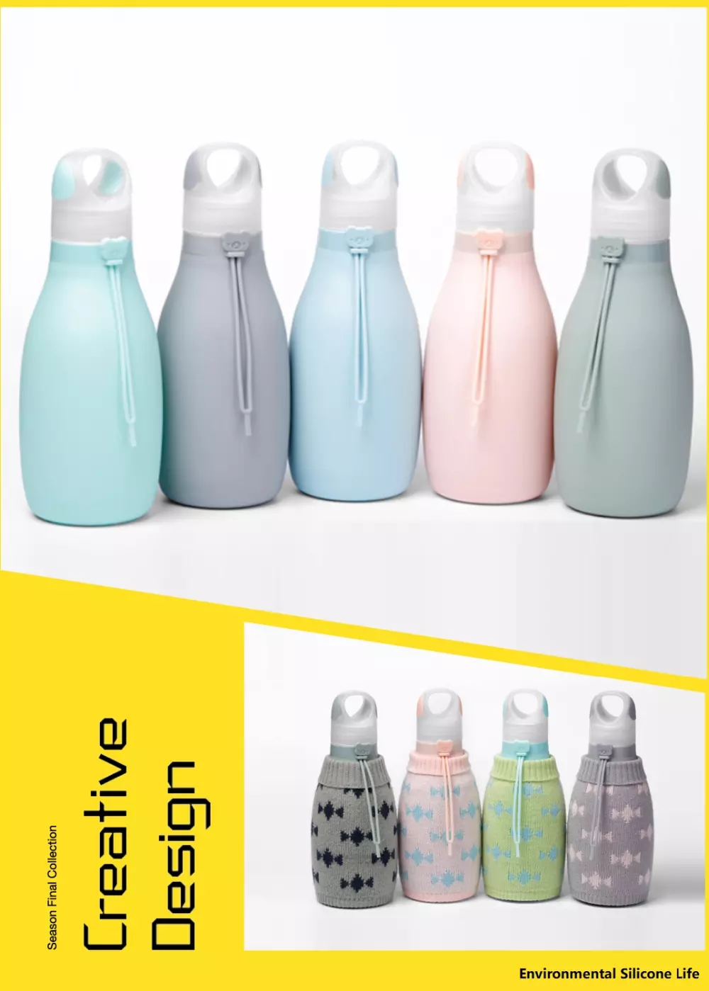 Silicone Foldable Collapse Water Bottle