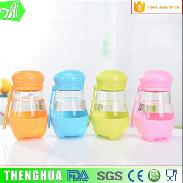 factory custom fancy glass sport water bottle wholesale