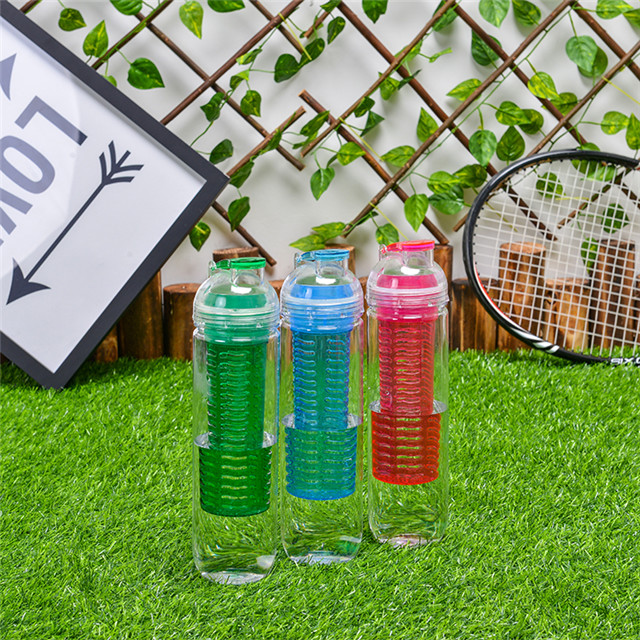 High Quality OEM Fashion BPA Free Fruit Infuser Clear Bottle
