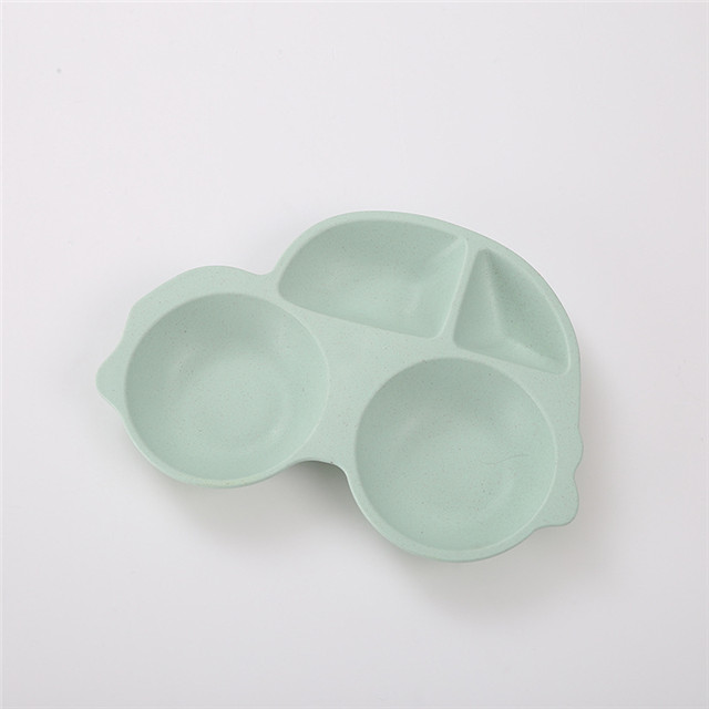 Customized Made Bamboo Fiber Kids Plate, Bamboo Plates for Kids