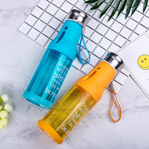 600ml Colorful Fruit Infused Shaker Water Bottle