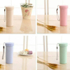 Portable Custom Logo Flip Straw Water Bottle, 300ML Water Bottle With Straw, Plastic Bottle With Straw