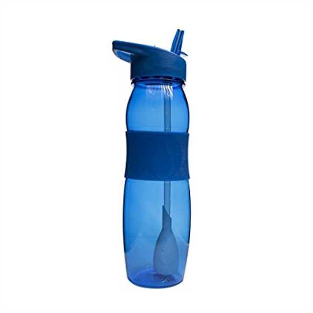 BPA FREE Travel Water Bottle, Custom Logo Space Bottle, Plastic Sports Bottle With Straw