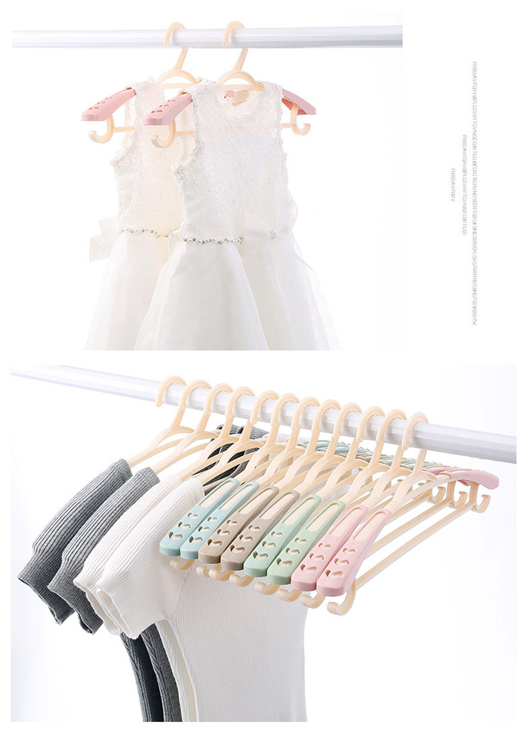 Wholesale Multifunctional Elastic Plastic Hanger Rack