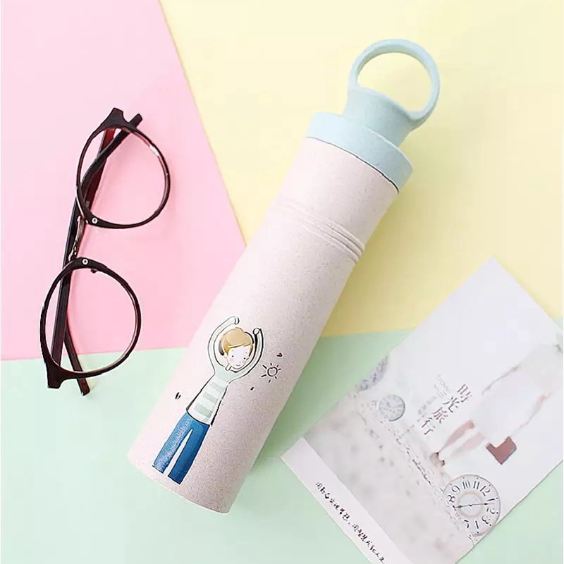 Christmas Children Portable Unique Design New Style Wheat Straw Compact Water Bottle