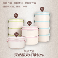 Popular 4 Layers Available Food Container, Plastic Round Lunch Box Eating on The Go