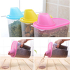 2.5L Kitchenware Seal Food Plastic Storage Box Grain Cases With Measure Scale