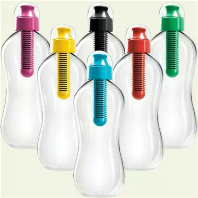 Outdoor Sport Portable Plastic Purifier Water Filter Bottle