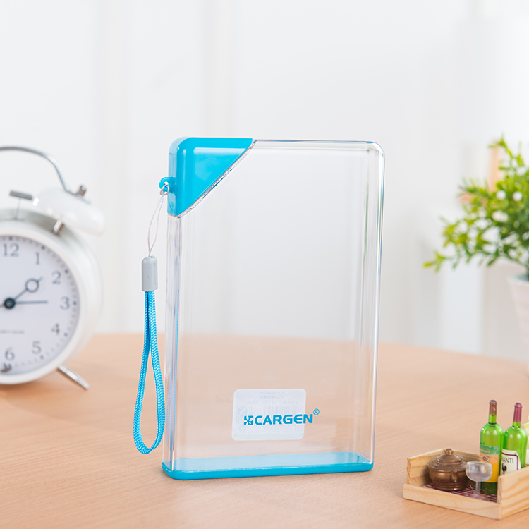 BPA Free Clear Triangle Cap Travel Water Bottle