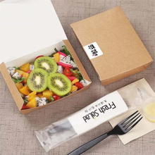 High Quality Biodegradable Paper Plastic Salad Packaging Lunch Box