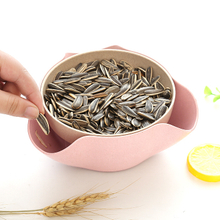 2 Layers Unique style Home Plastic Snack Dipping Bowl