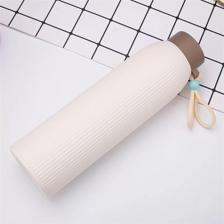 Double Wall 320ml Wheat Straw Glass Water Bottle
