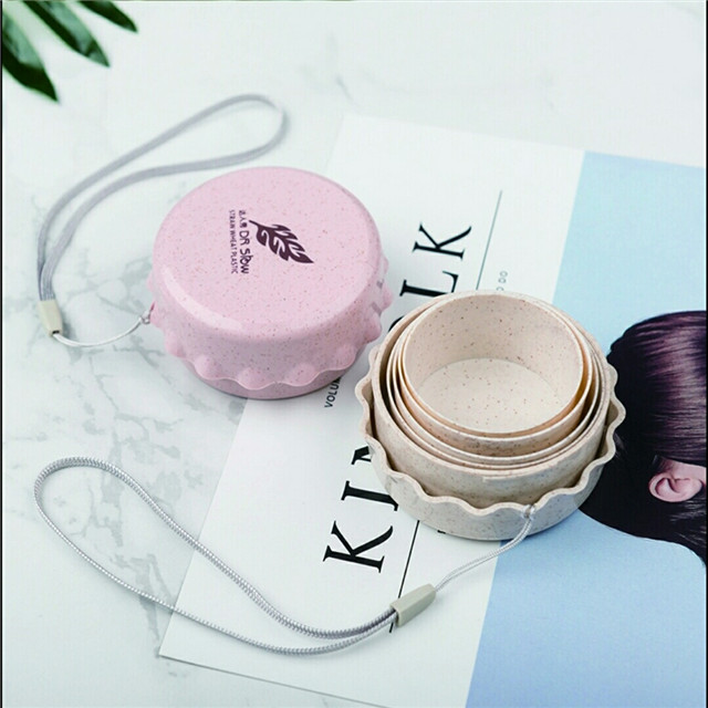 100% BPA Free Bio-degradable Straw Telescopic Cup