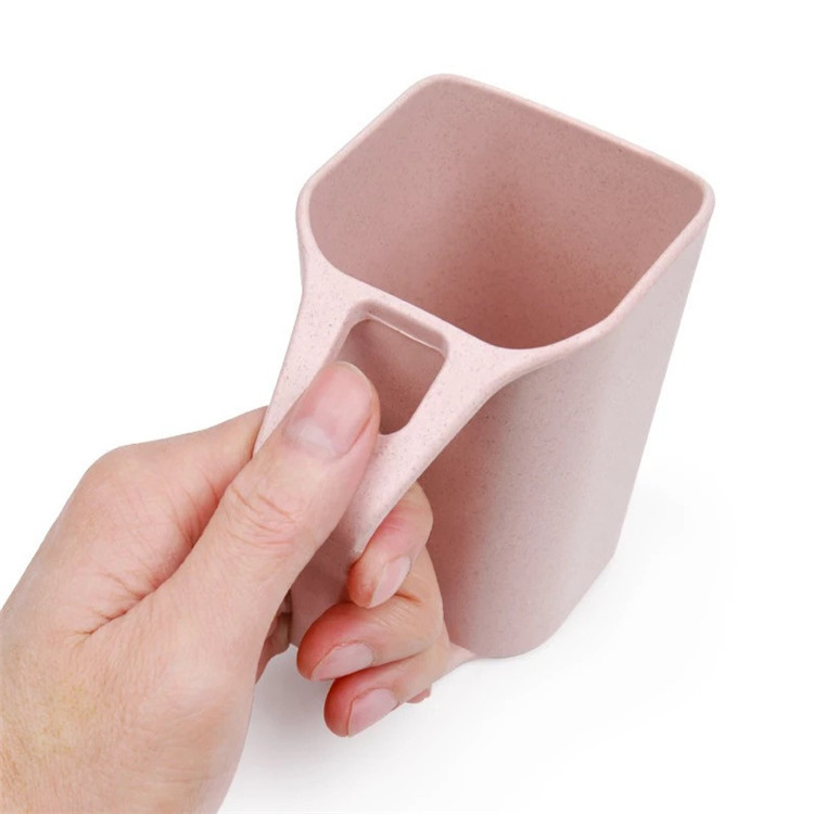 Unique Design Wheat Straw Bpa Free Bathroom Toothbrush Holder