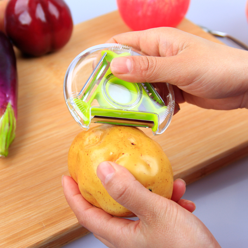 Wholesale Multifunctional 3 in 1 Rotating Fruit Vegetable Peeler