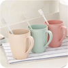 Bathroom Wash Cup Toothbrush Cup Plastic Cup Brushing Cup Simple And Environmentally Friendly Wheat Toothbrush Holder 