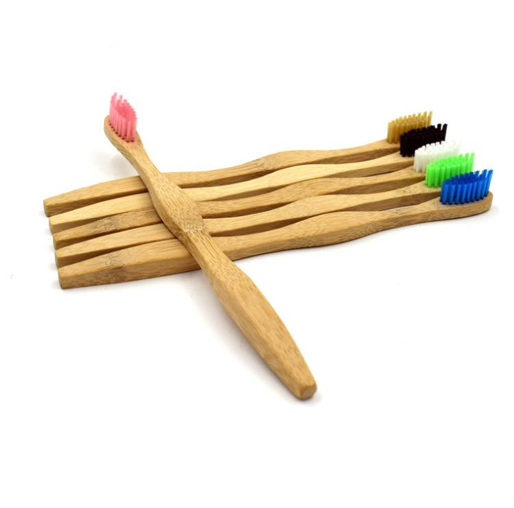 Free Sample 100% Biodegradable Eco-Friendly Bamboo Toothbrush Customizable