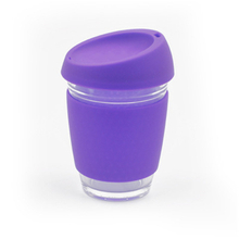 Wholesale Mug Coffee Glass Water Bottle Silicone Lid