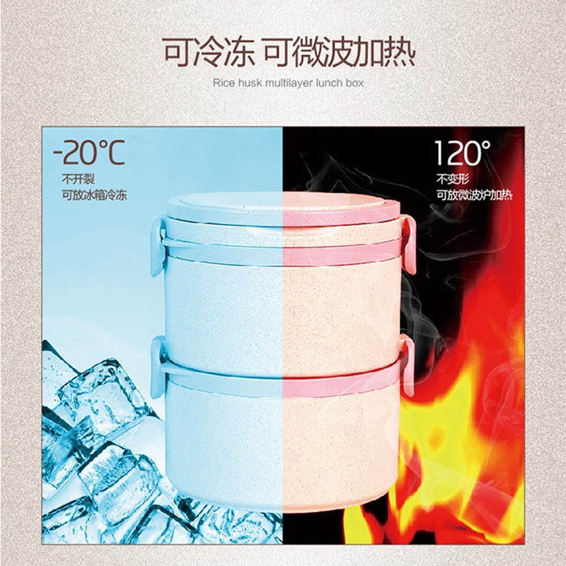 Popular 4 Layers Available Food Container, Plastic Round Lunch Box Eating on The Go