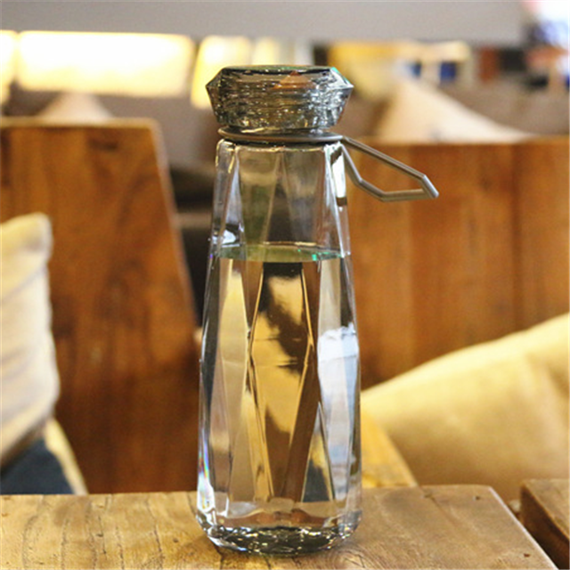 Plastic Water Bottle, Special Diamond style BPA FREE Water Bottle, Leak Free sports water bottles
