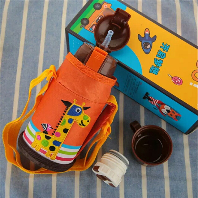 Stainless Steel Baby Bottle, Stainless Steel Water Bottle with Straw