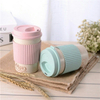 Nature Custom Color 350 ML Wheat Straw Cup, Plastic Cup With Straw