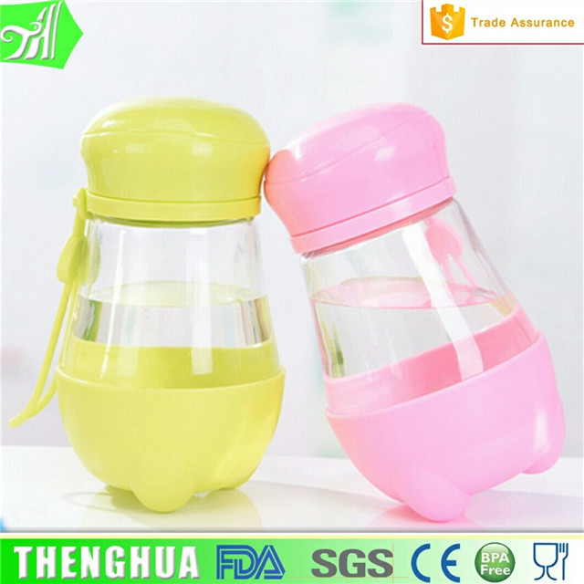 factory custom fancy glass sport water bottle wholesale