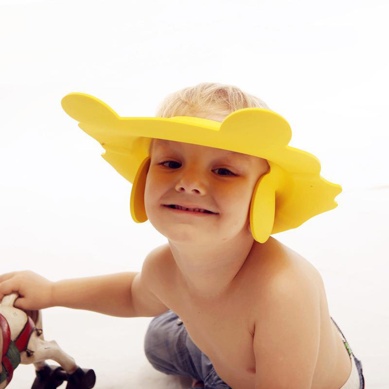 New Style Baby Bath Cap Adjustable with Earmuffs