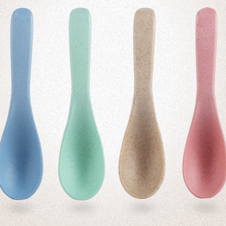 Best Selling Wheat Straw Plastic Spice Soup Spoon 