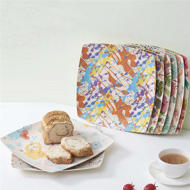 China Supplier Bamboo Kids Portion Dinner Souvenir Plate