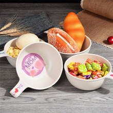 Cartoon Kitchen Bamboo Fiber Salad Bowl Set Baby