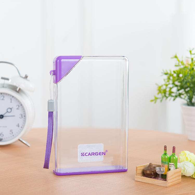 BPA Free Clear Triangle Cap Travel Water Bottle