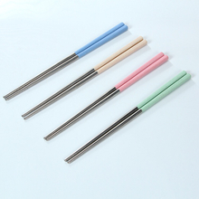 Hot Selling Wheat Straw Stainless Steel Chopsticks