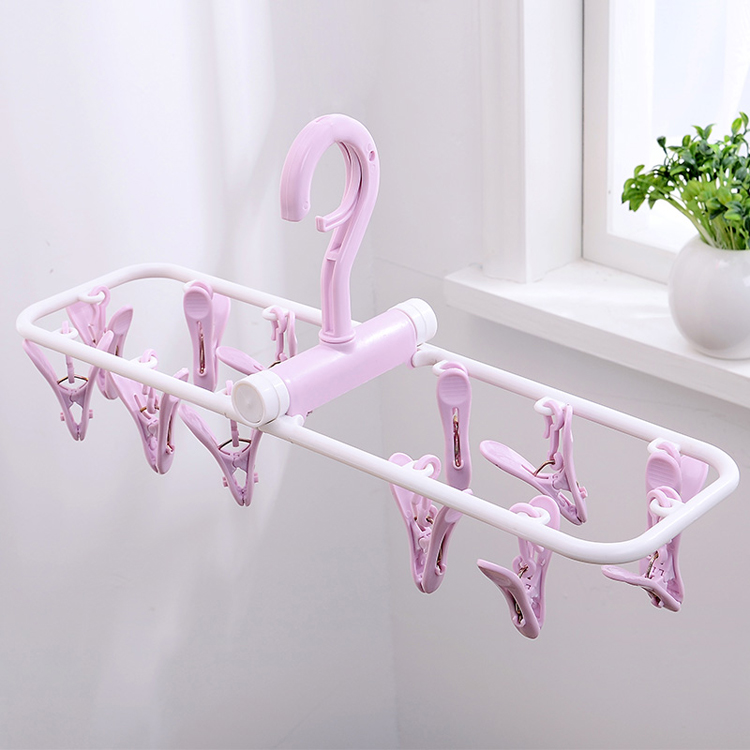 Online China Shop Cost-effective Best Selling Underwear Folding Plastic Hanger For Sock