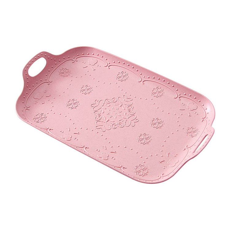 Wholesale Wheat Straw Heath Bread Baby Food Freezer Sofa Tray