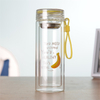 Factory Wholesale Double Wall Glass Water Bottle with Tea Strainer