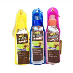 17oz Plastic Dog Water Bottle, Pet Plastic Bottle, Dog Bowl Portable