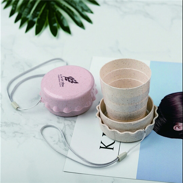 100% BPA Free Bio-degradable Straw Telescopic Cup