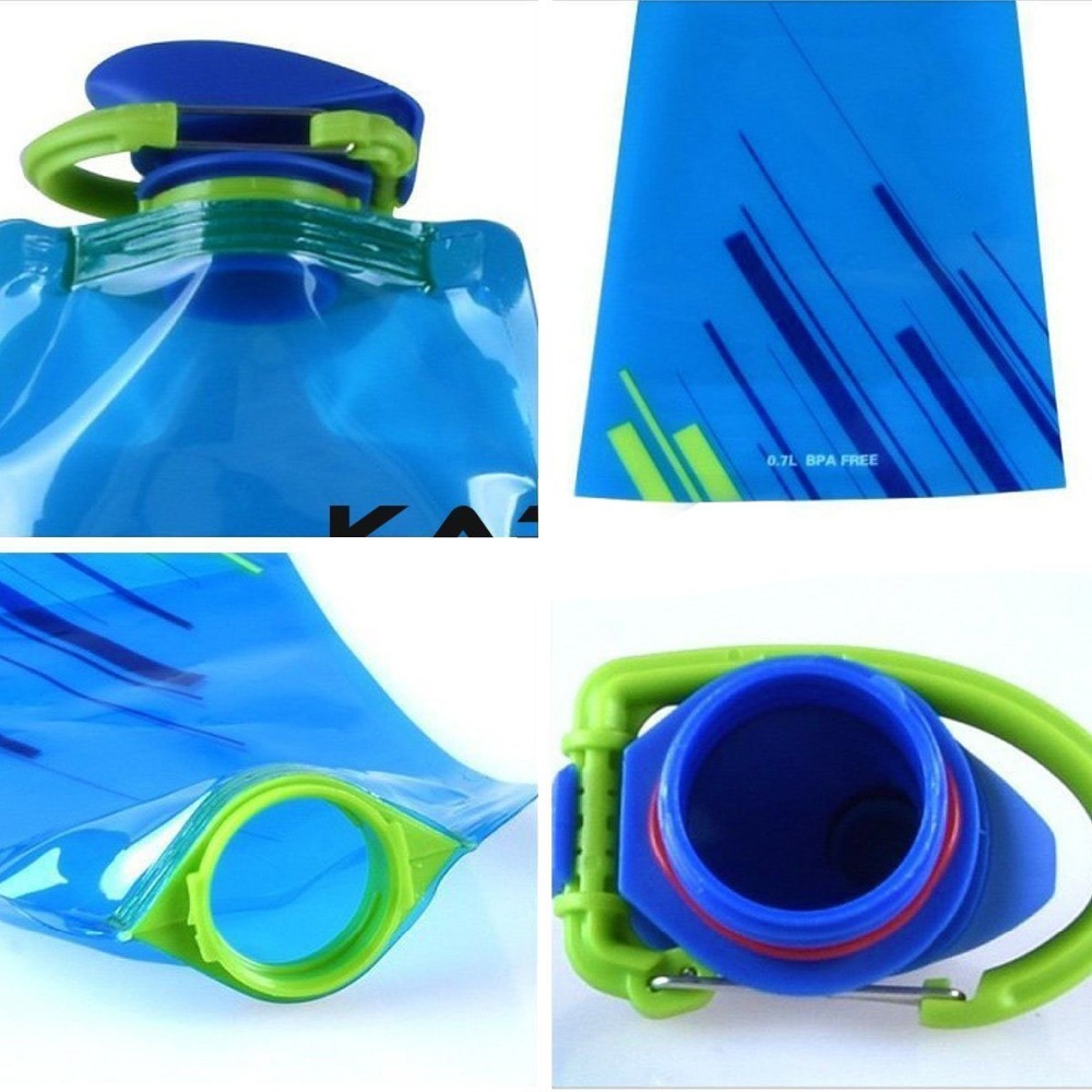 700ml Flexible Collapsible Foldable Bag Reusable Outdoor Water Bottles