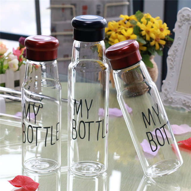 My Bottle Glass Water Bottle, Glass Drinking Bottle with Filter
