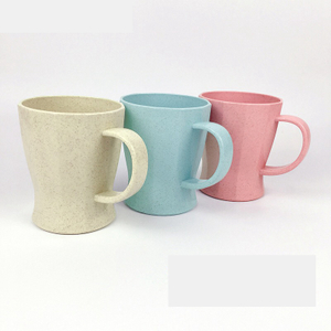 Biodegradable Unbreakable Wheat Straw Water Cup Tumblers for Coffee, Tea, Water, Milk, Juice 