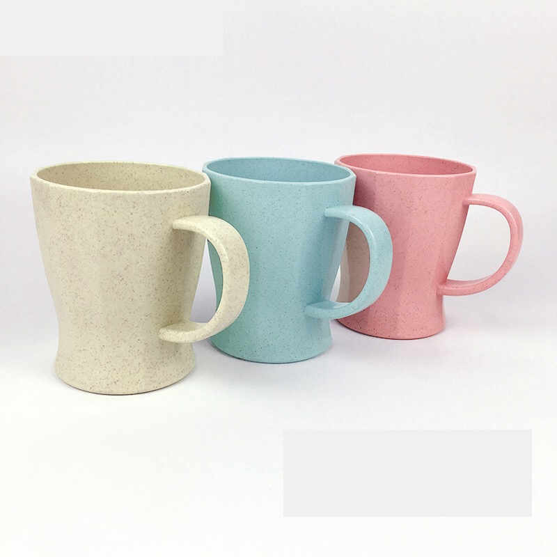 Biodegradable Unbreakable Wheat Straw Water Cup Tumblers for Coffee, Tea, Water, Milk, Juice 