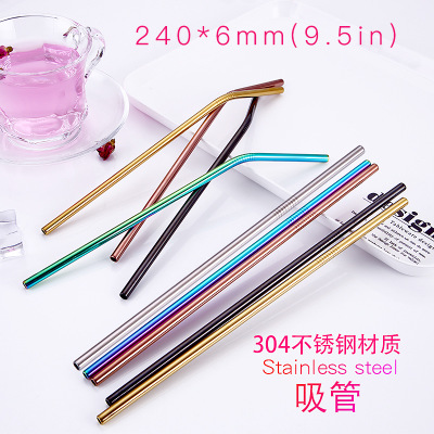 Customized Size Food Grade 304 Stainless Steel Drinking Straw