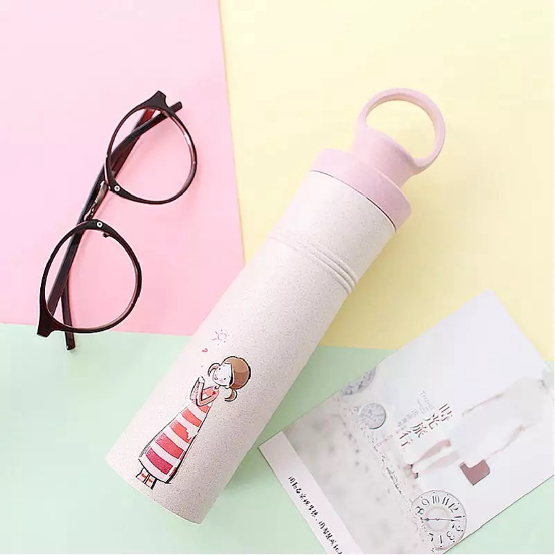 Christmas Children Portable Unique Design New Style Wheat Straw Compact Water Bottle