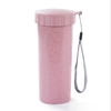 Eco Friendly Reusable Straw Wheat Water Bottle Coffee And Tea Bottle Wholesale 400ml