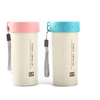 Best Seller 400ml Wheat Straw Double Wall Plastic Water Bottle